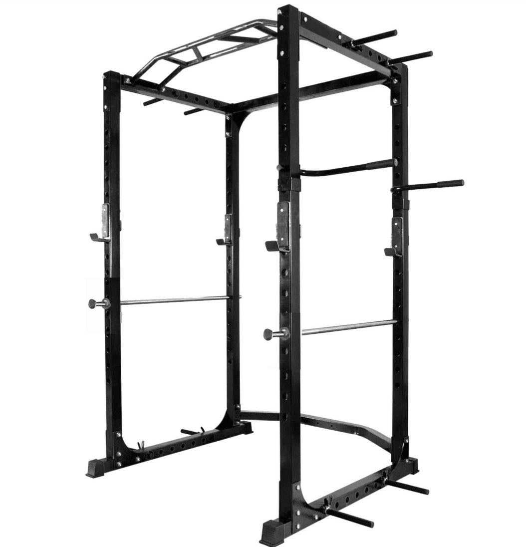 Commercial Power Cage & Olympic Plate Home Gym [Package 1]