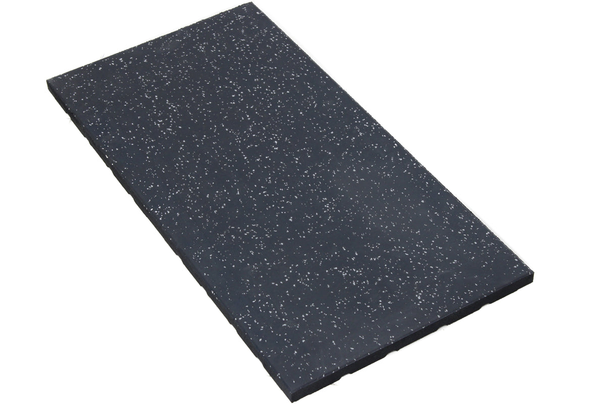 EPDM Grey Fleck Rubber Gym Flooring - 30mm [1m x 0.5m]