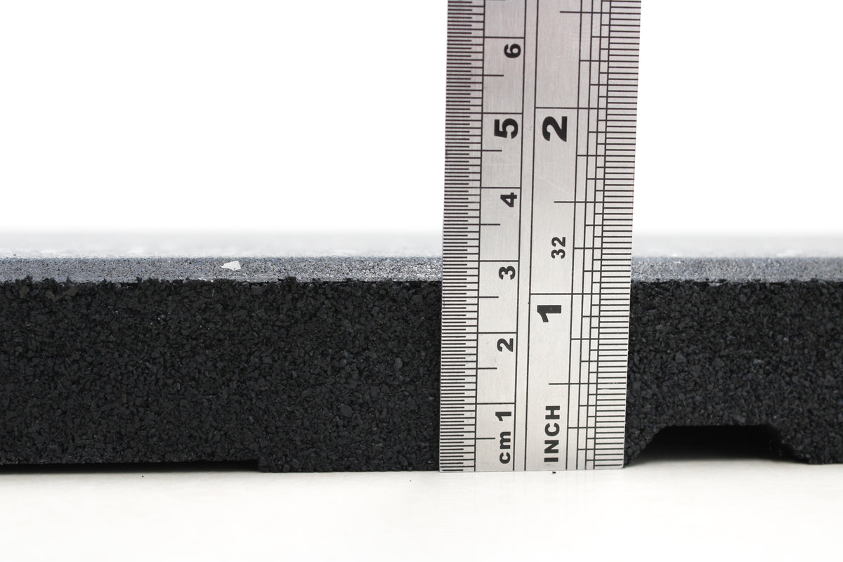 EPDM Grey Fleck Rubber Gym Flooring - 3cm thickness