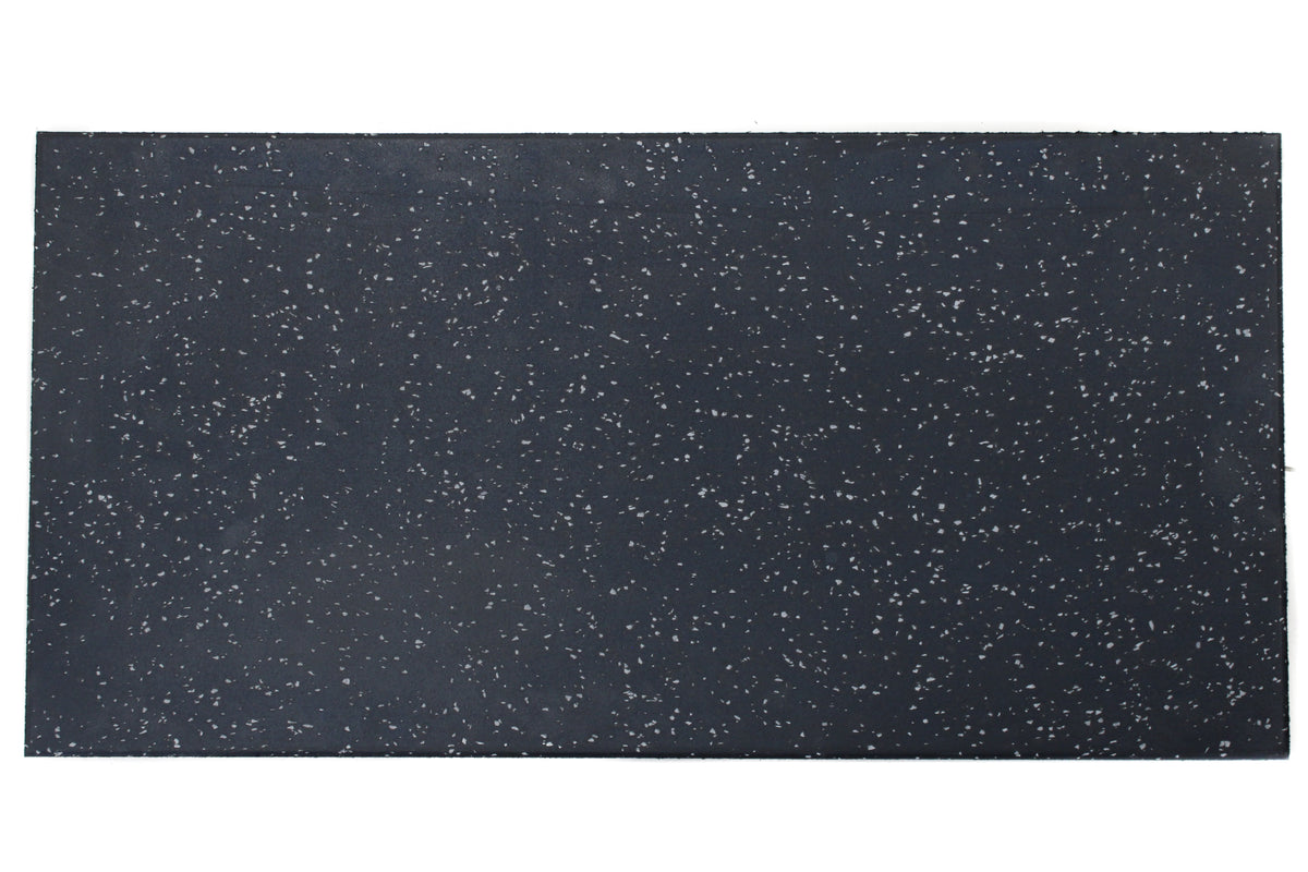 EPDM Grey Fleck Rubber Gym Flooring - 1m x 0.5m