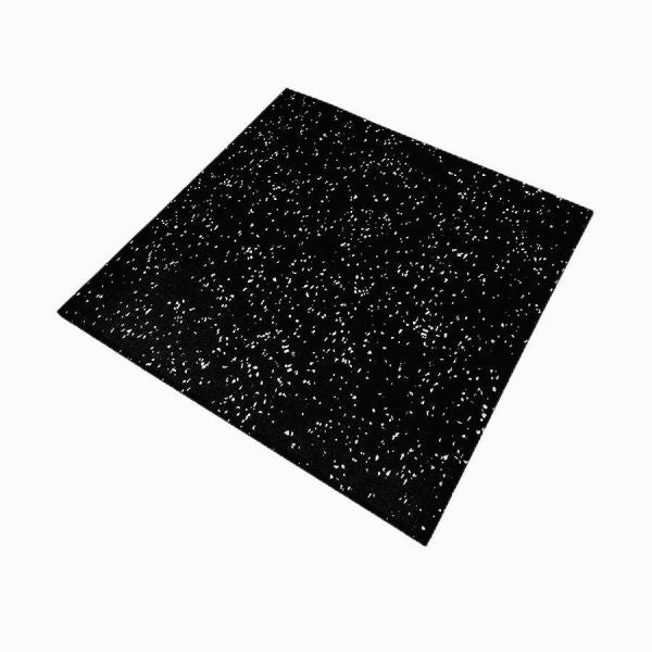 EPDM White Fleck Rubber Gym Tile 1mx1mx15mm thick