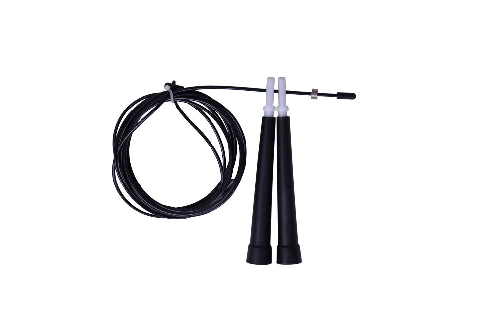 Fitness Hero PVC Speed Skipping Rope in Black