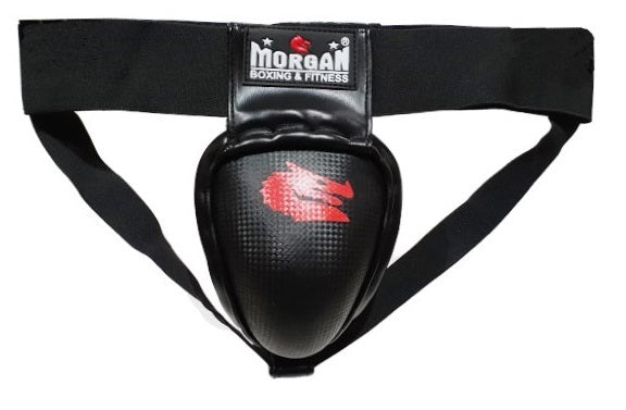 Morgan Elite Steel Groin Guard, side view