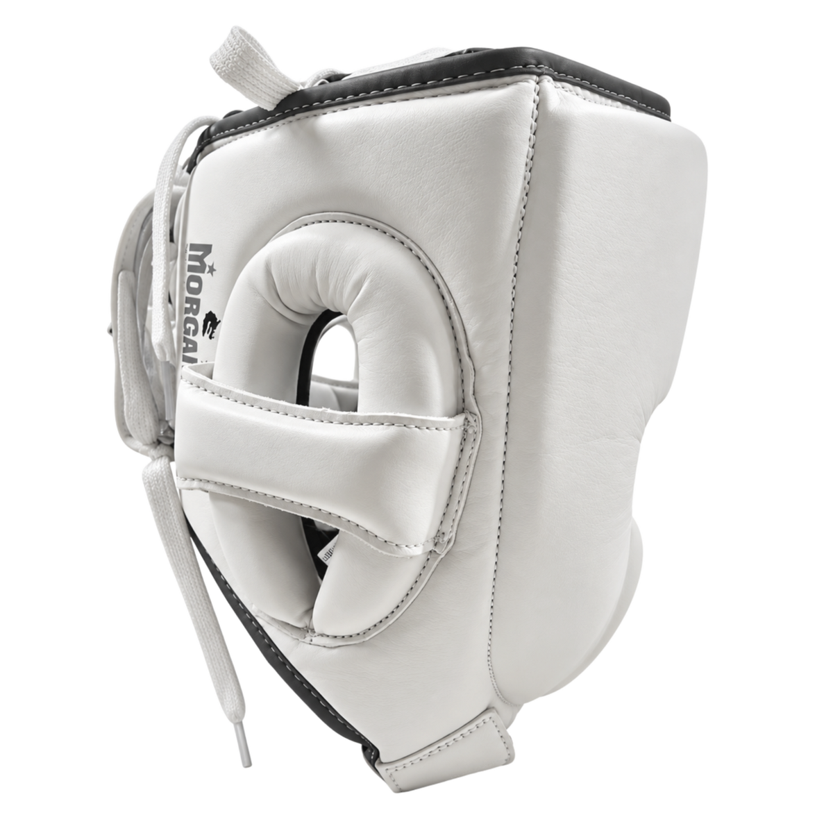Morgan White Knight Combat Head Guard side ear