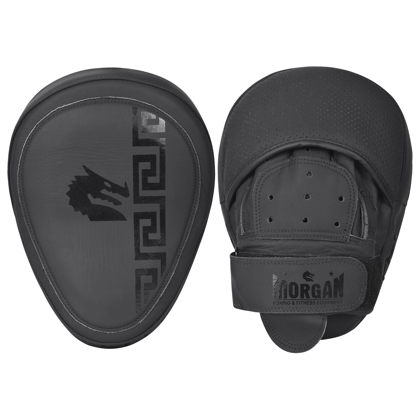 Morgan B2 Bomber leather curved focus pads, pair