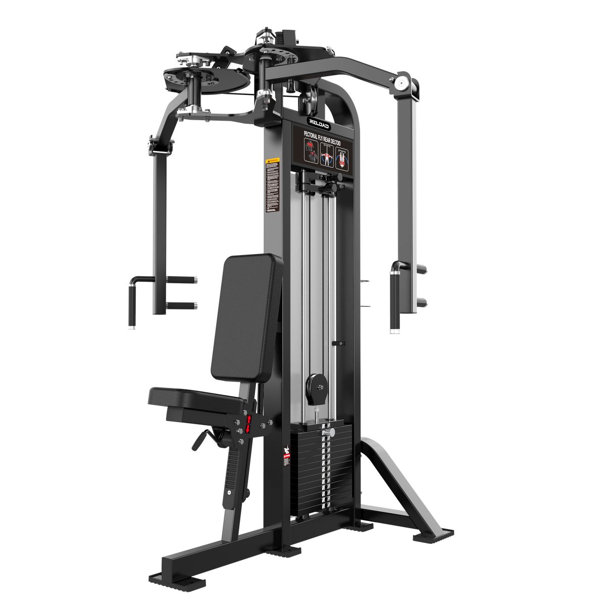 Reload HS-X Series pearl delt and pec fly pin loaded machine HS02 - dual-function chest fly and rear delt station