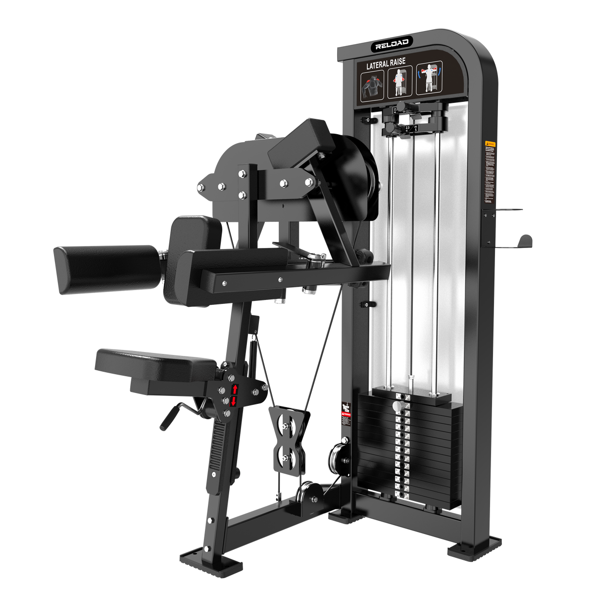 Reload HS-X Series lateral raise pin loaded machine HS05 - seated side delt raise with independent arms