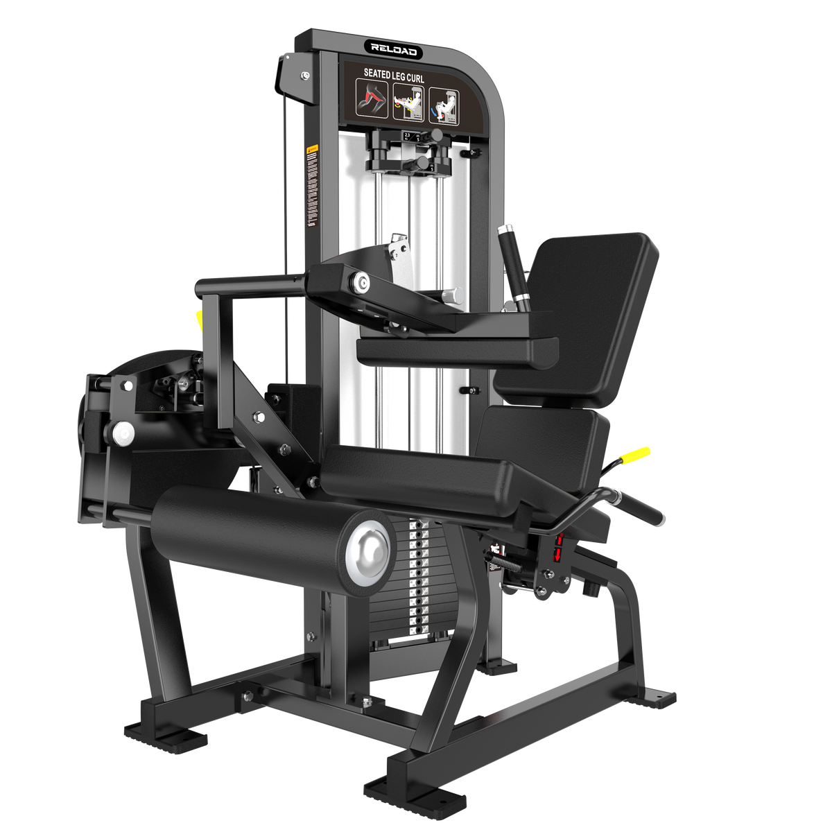 Reload HS-X Series seated leg curl pin loaded machine HS14 - commercial hamstring curl