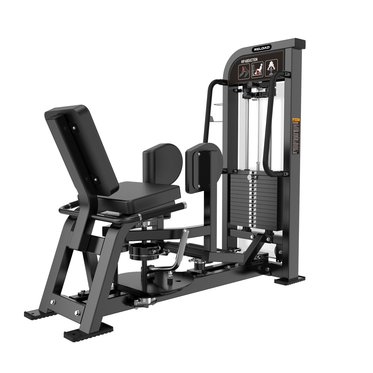 Reload HS-X Series abductor pin loaded machine HS16 - seated outer thigh and glute medius trainer