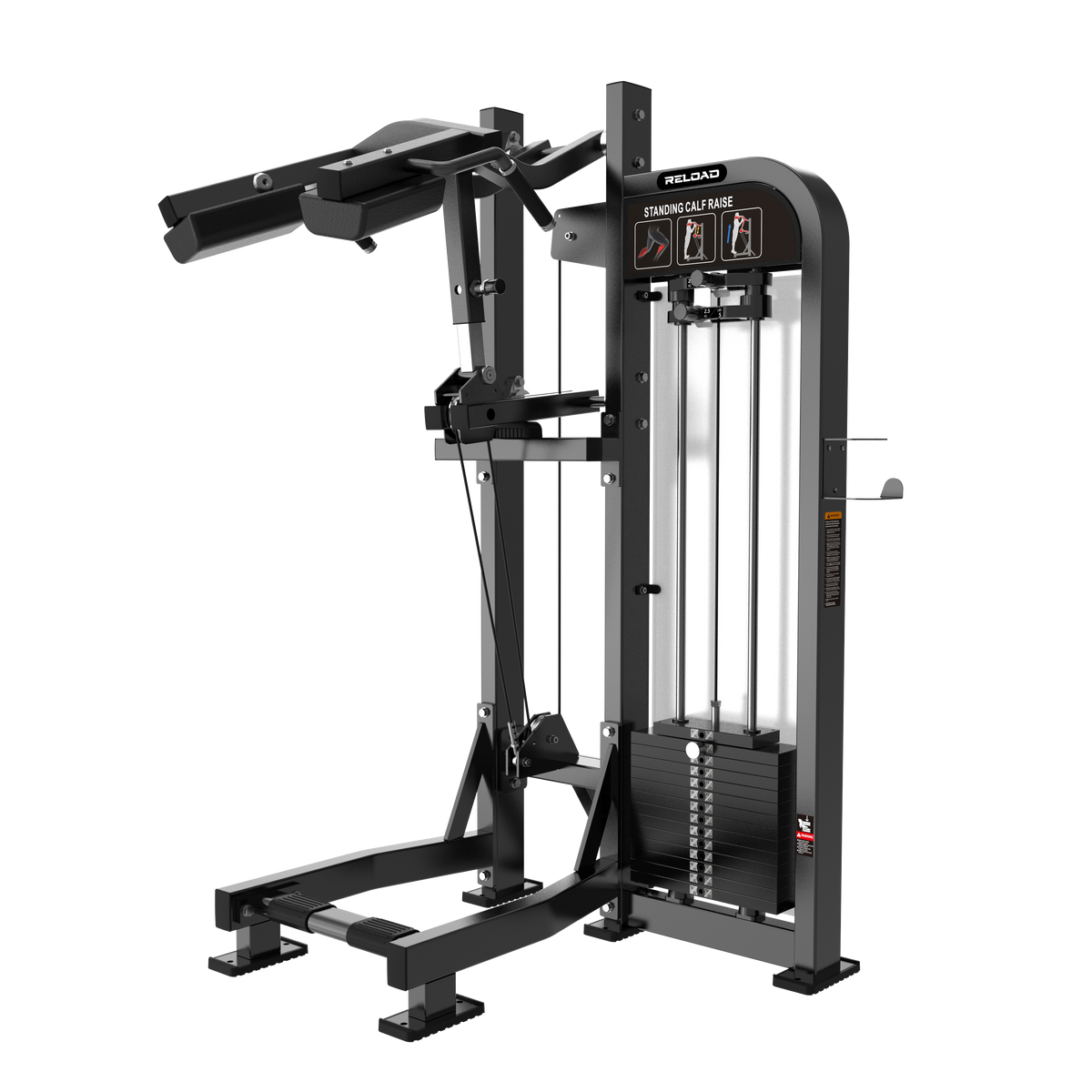 Reload HS-X Series standing calf raise pin loaded machine HS18 - commercial standing calf station
