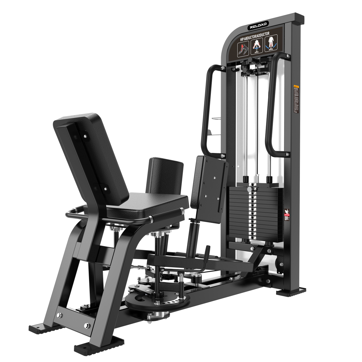 Reload HS-X Series abductor and adductor pin loaded machine HS32 - dual-function inner and outer thigh trainer