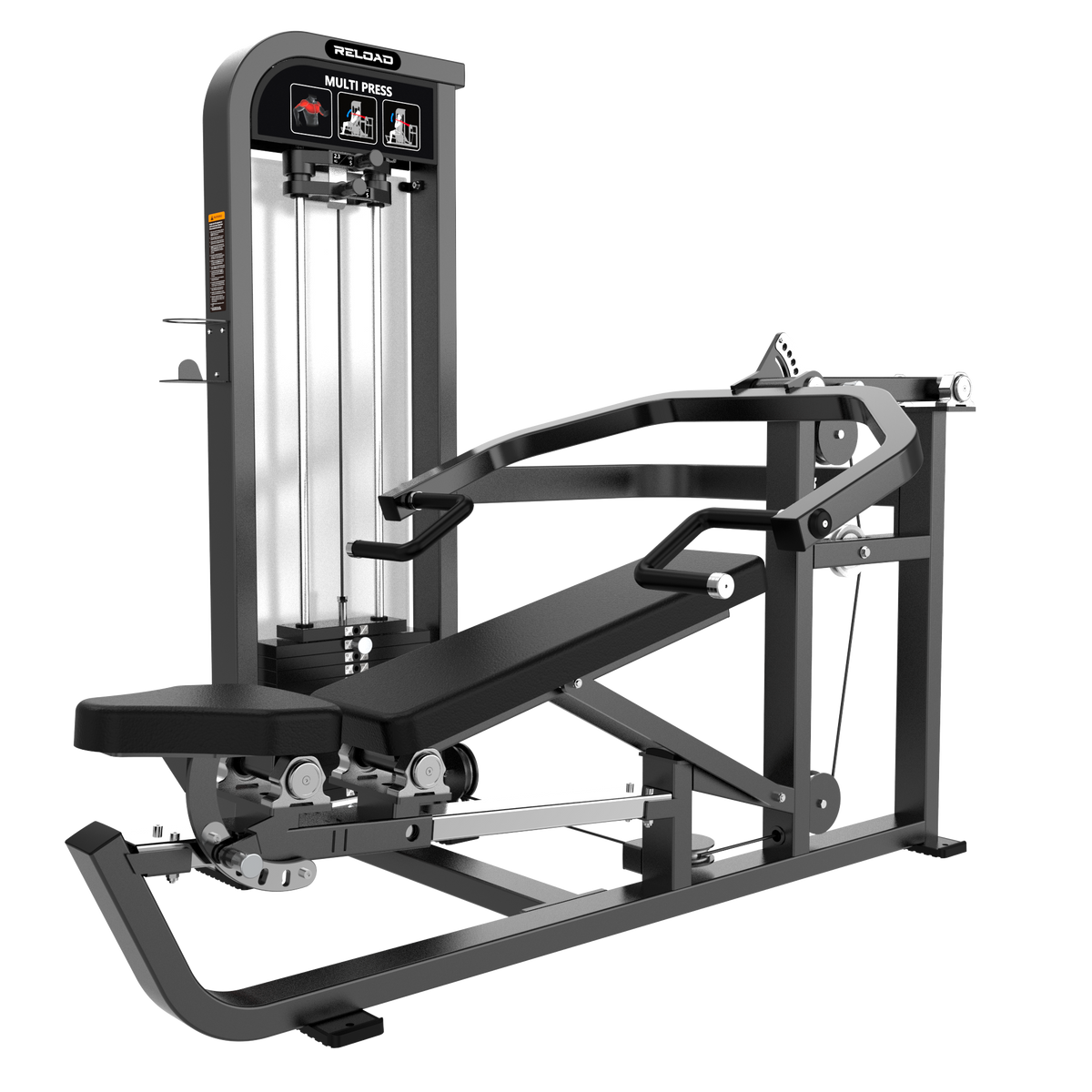 Reload HS-X Series shoulder and chest press pin loaded machine HS35 - dual-function commercial press station