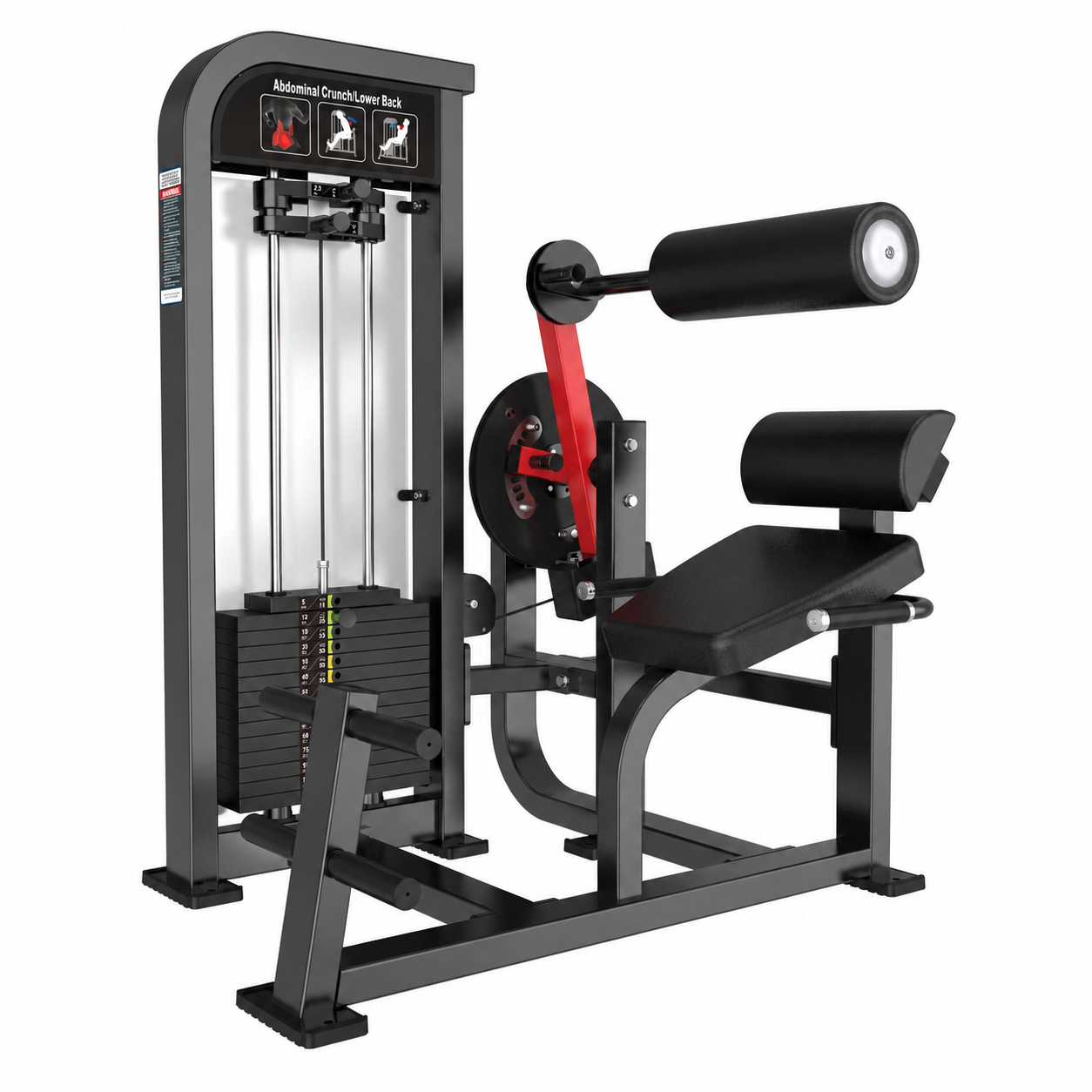 Reload HS-X Series abdominal crunch and lower back pin loaded machine HS36 - dual-function commercial core station