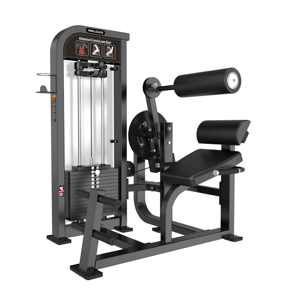 Reload HS-X Series abdominal crunch and lower back pin loaded machine HS36 - dual-function commercial core station