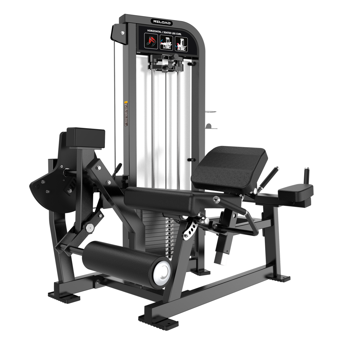 Reload HS-X Series prone leg curl and extension pin loaded machine HS37 - dual-function commercial leg machine