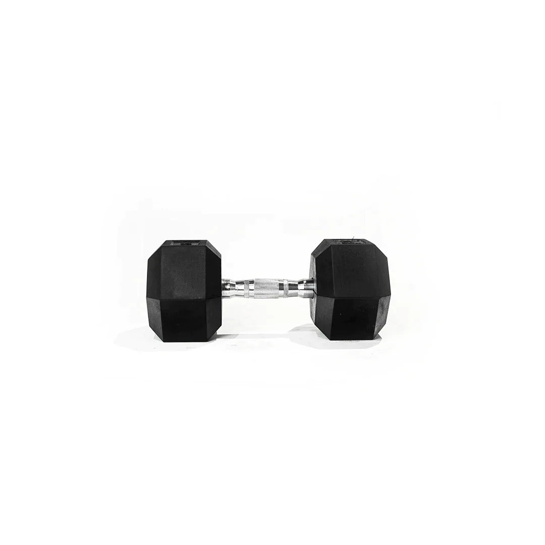 The rubber coated hex dumbbell heads absorb bumps better, protect floors and the dumbbell from damage. This 6-side designed dumbbell brings you ease and comfort in use, prevents it from rolling and sliding out of storage. Perfect for dumbbell row exercises or any floor exercises thanks to its special shape.