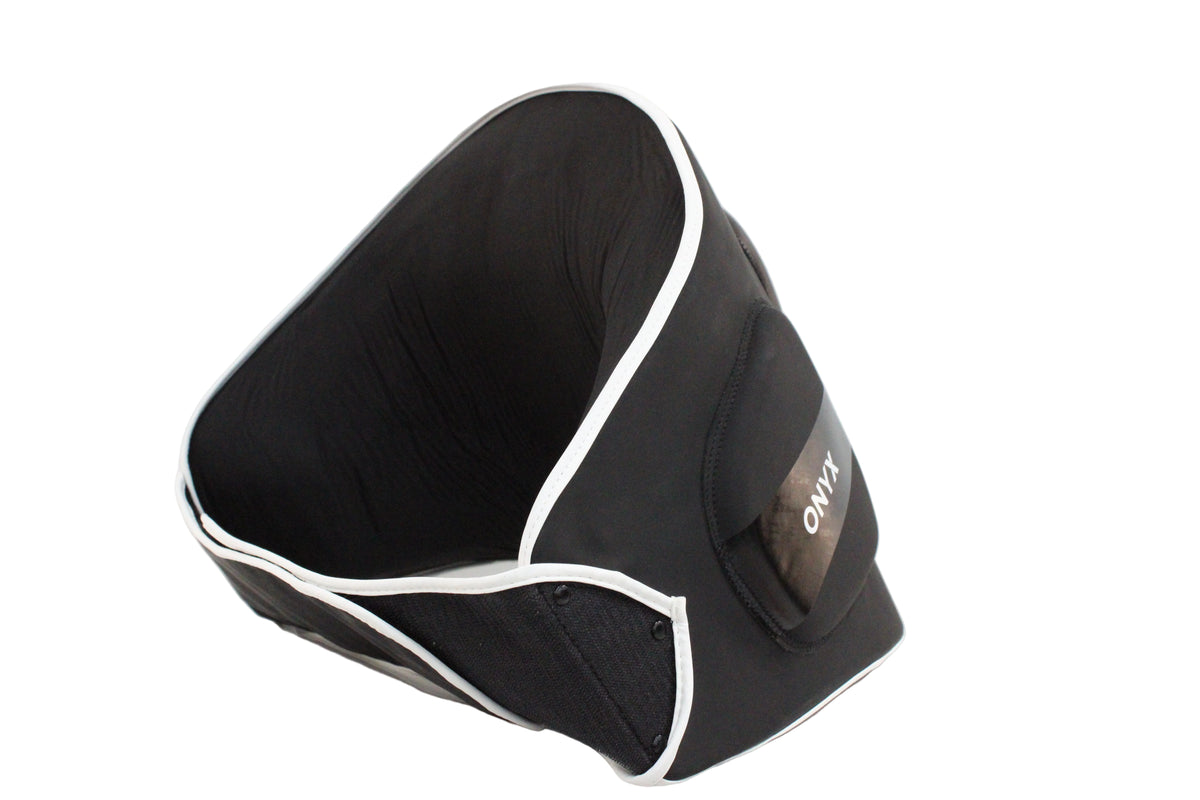 Onyx belly pad with wrap-around design for kickboxing and MMA training