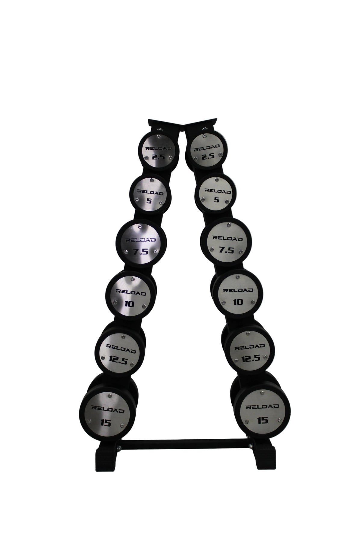 Commercial round dumbbell set 2.5kg to 15kg