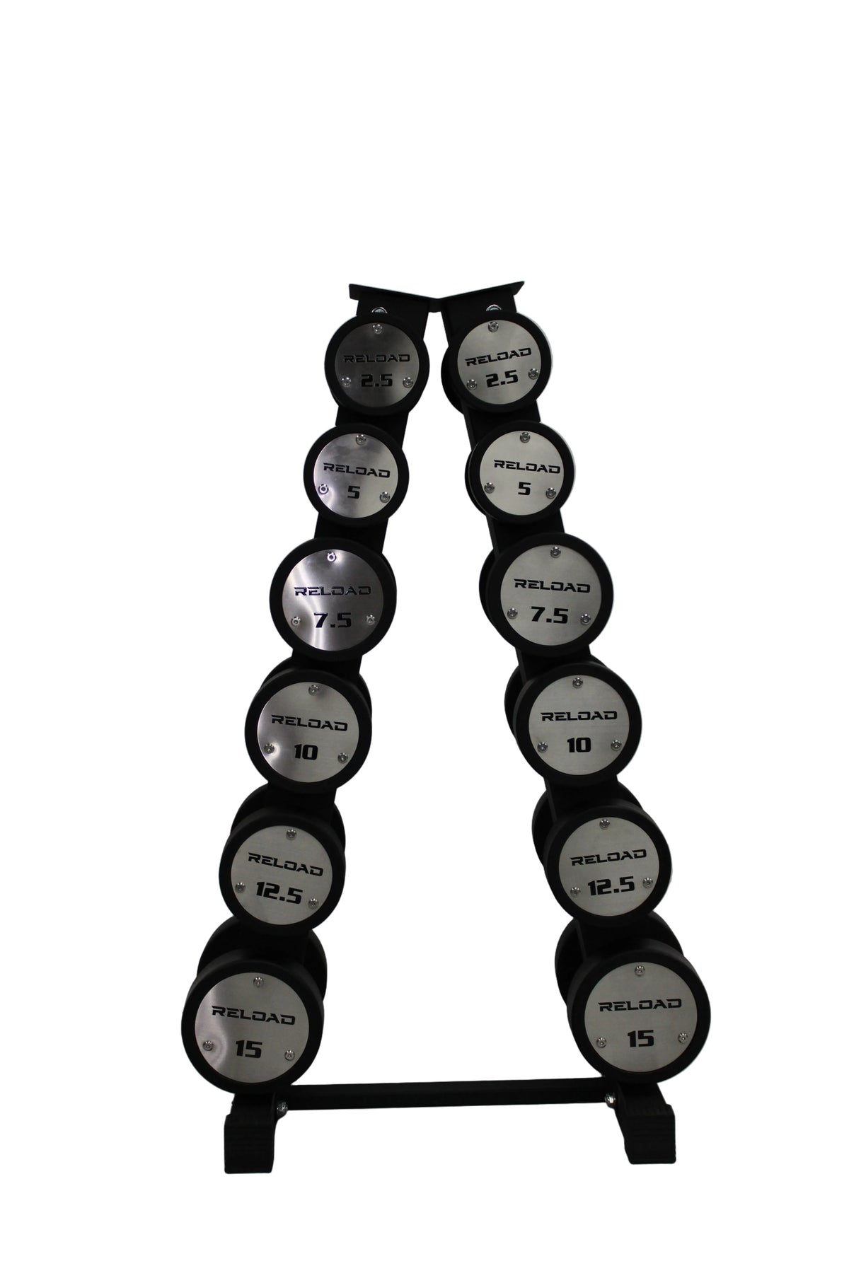 Commercial round dumbbell set 2.5kg to 15kg