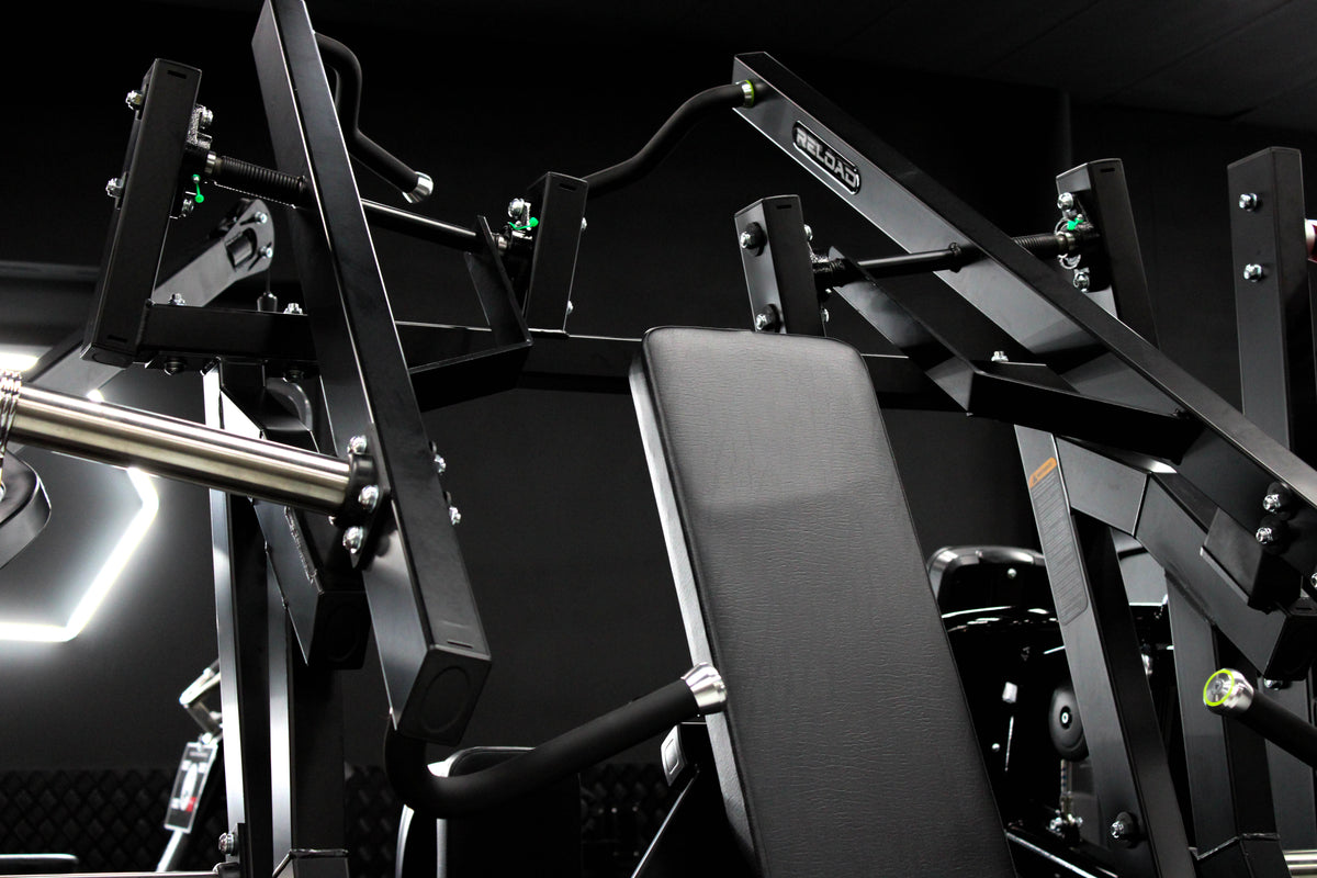 Dual Seated Chest Press &amp; Lat Pulldown Plate Loaded Machine Raptor Series Fitness Hero