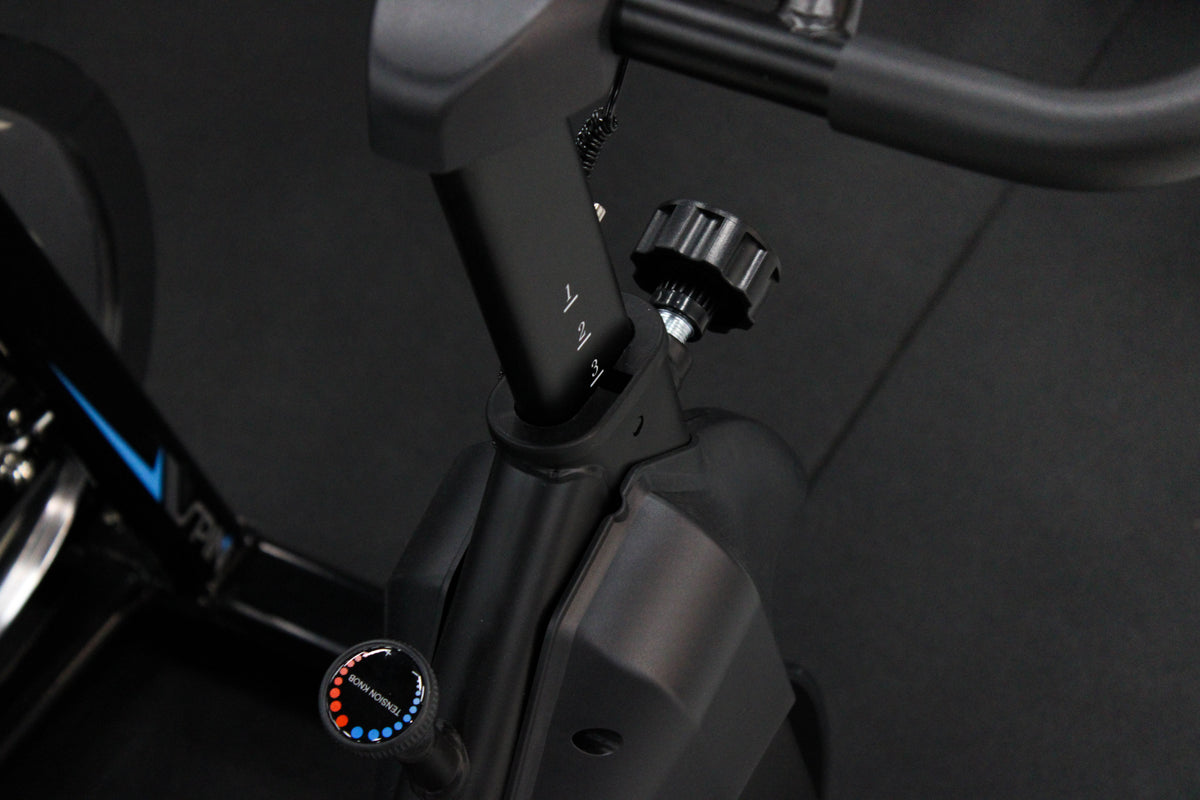 orbit velo spin bike cardio gym equipment close up