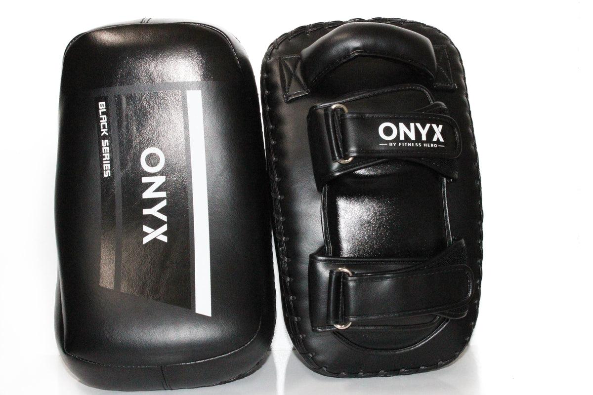 Onyx Elite Muay Thai Kick Pads [Professional] - Black Series