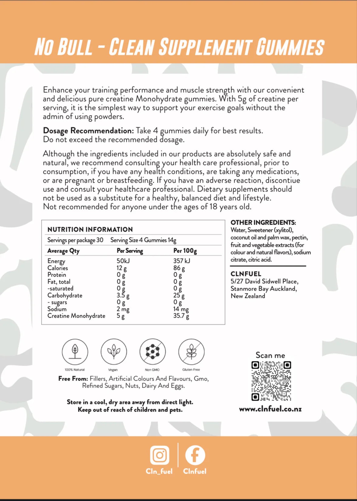 CLNFuel Creatine Gummies - Fitness Hero