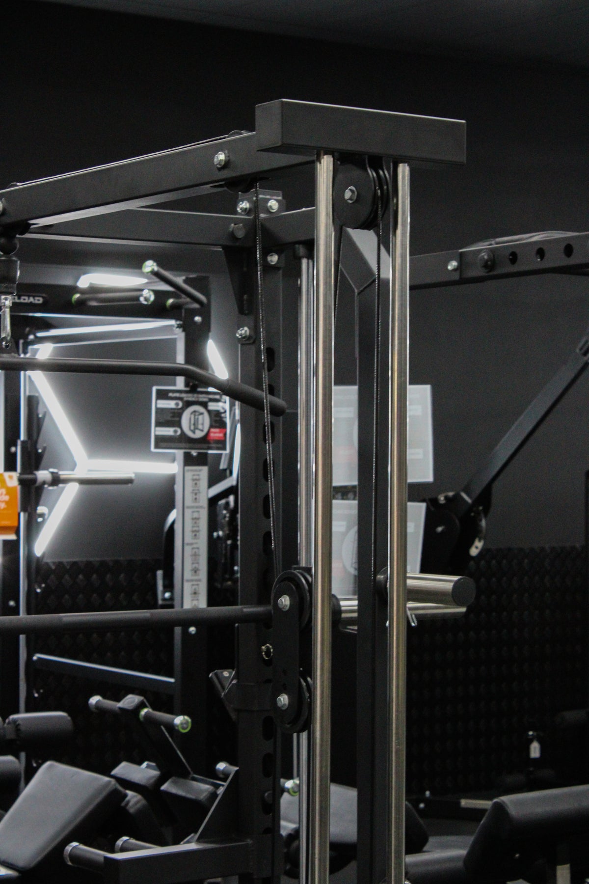 Reload 3-in-1 Smith Machine with Lat Pulldown and Row – Commercial Gym Station