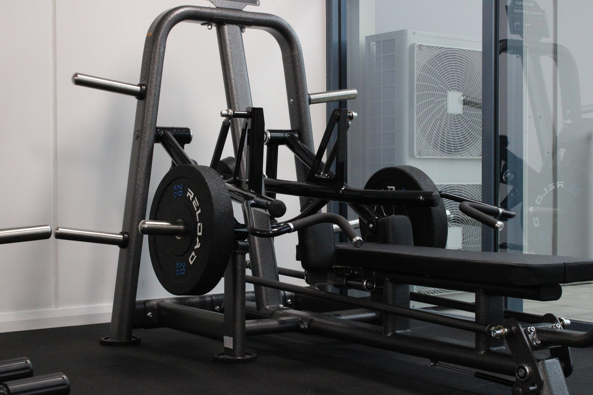 Vortex lay down chest press plate loaded weightlifting gym equipment