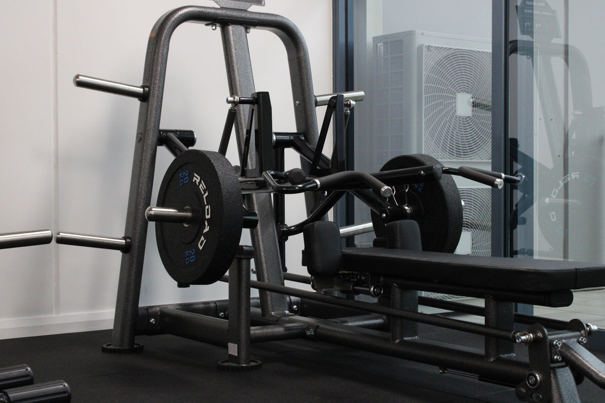 Vortex lay down chest press plate loaded weightlifting gym equipment
