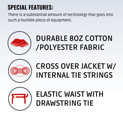 Dragon Deluxe Taekwondo Uniform | White [8oz] - Fitness Hero 