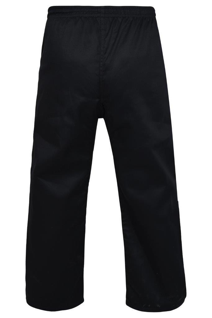 Dragon salt and pepper karate pants with elastic drawstring waist
