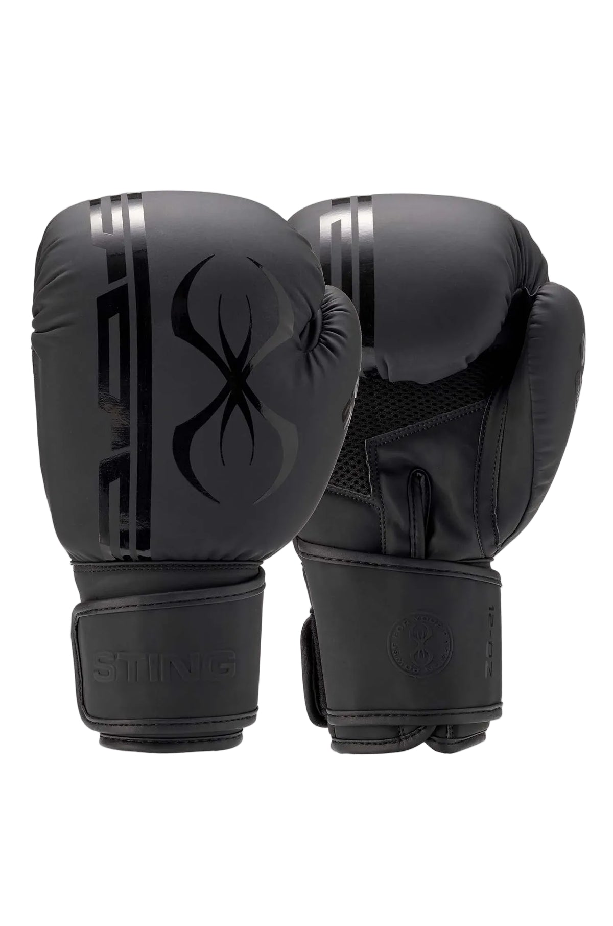 sting armaplus boxing gloves matte black training gloves