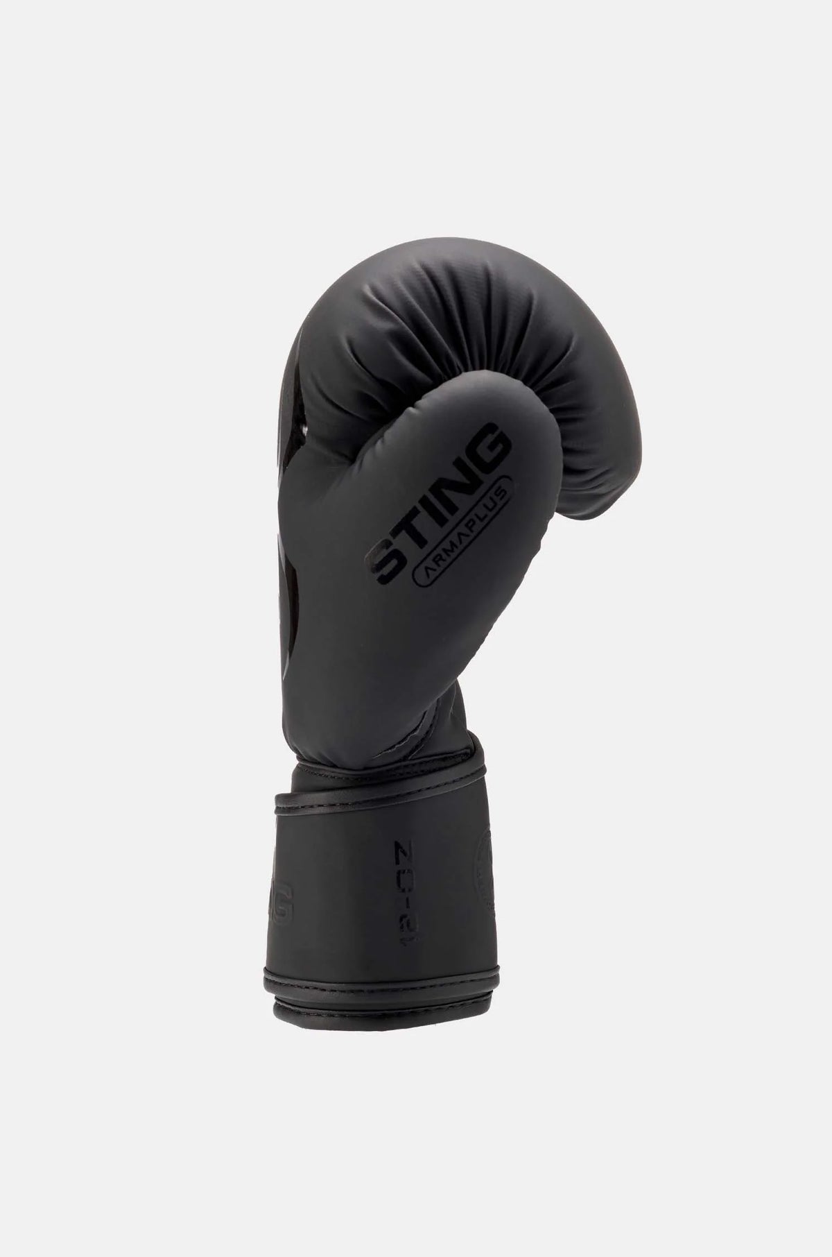 sting boxing gloves black matte bag work sparring