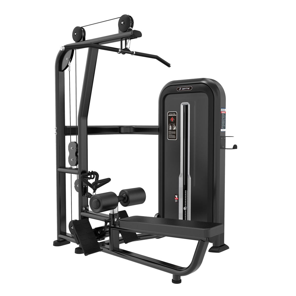 Lat Pulldown Low Row Machine T-Max Series - Back Workout Equipment
