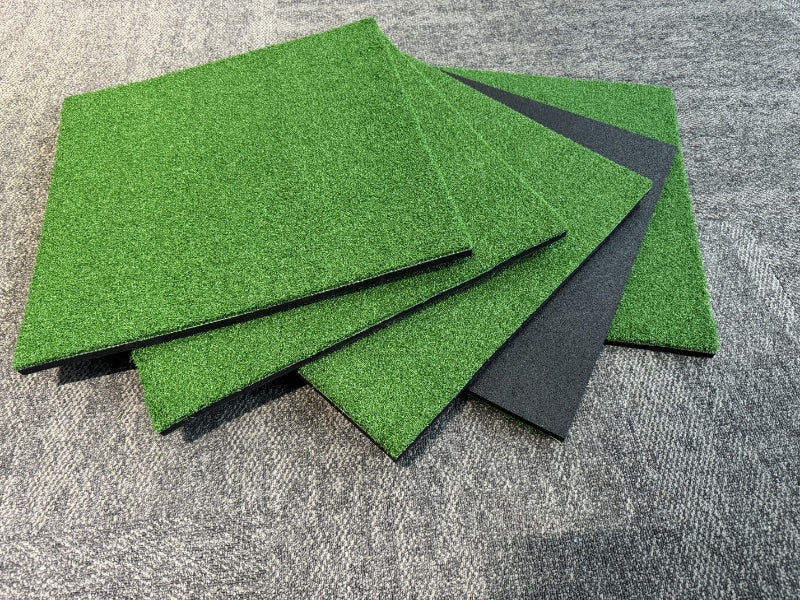 Modular turf-top tiles for outdoor training areas