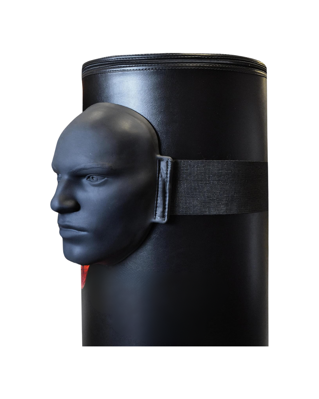 Boxing bag face target attachment for head shot striking accuracy training

