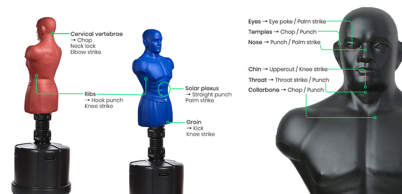 Onyx Adjustable Boxing Bob Man - Heavy Duty Punching Man