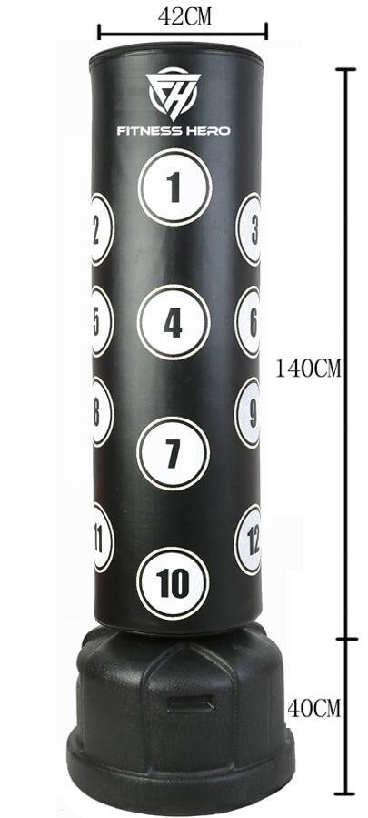 Onyx XL Free Standing Numbered Punching Bag Size Guide