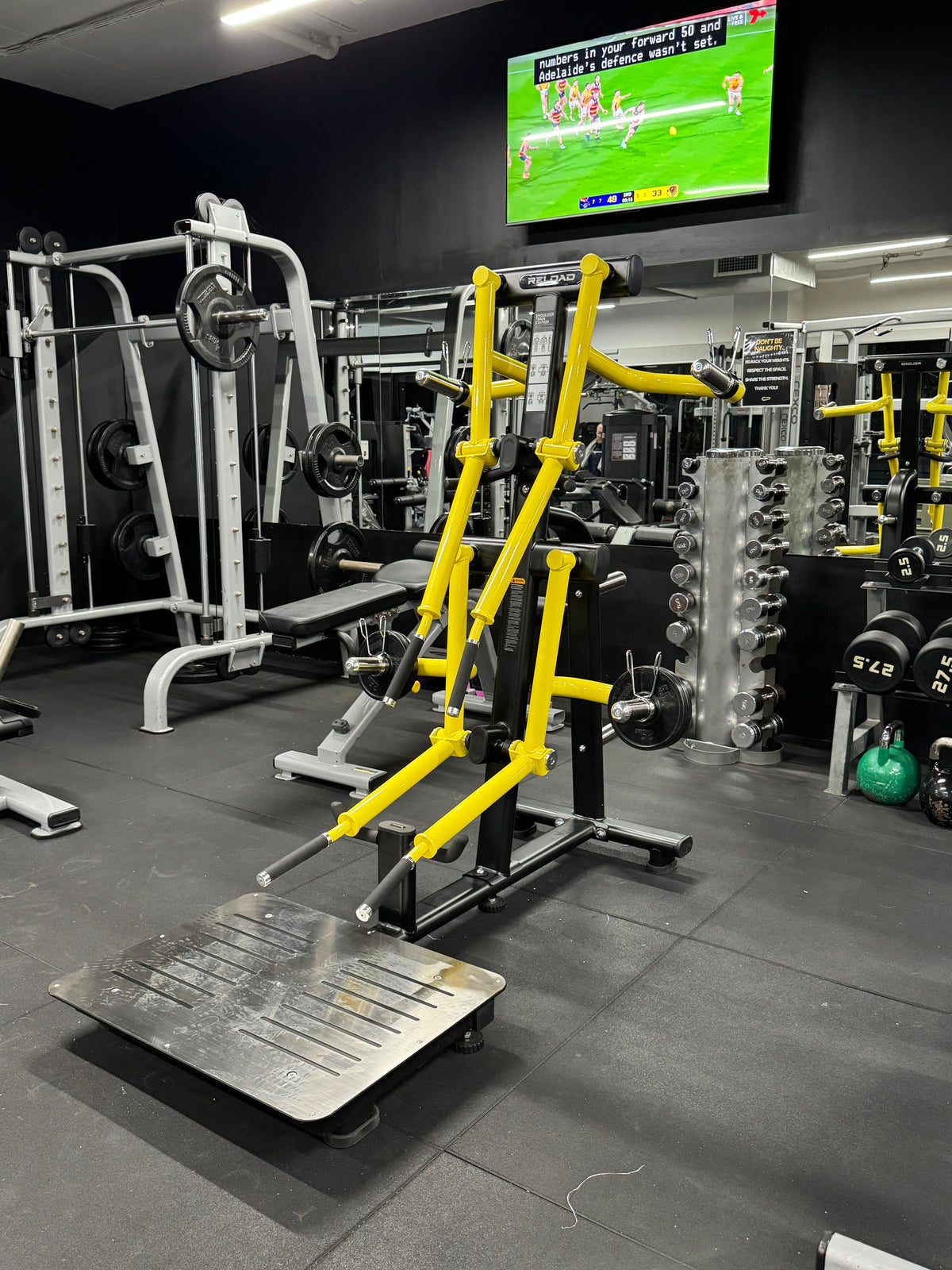 Plate Loaded Delt Raise Machine [Solaris Series] In a gym