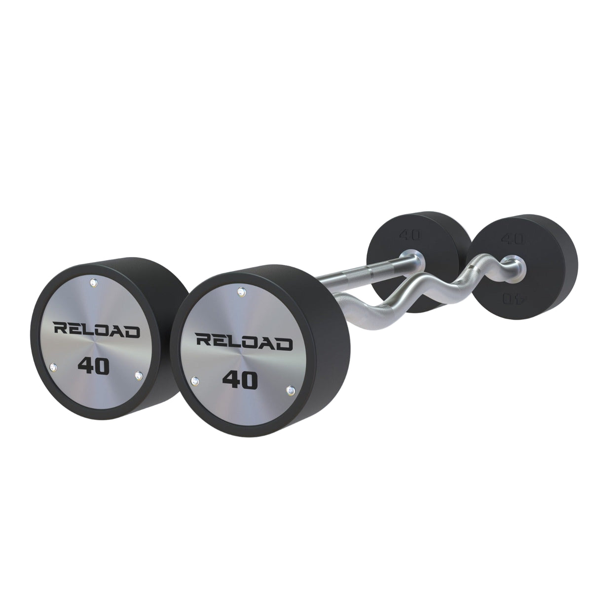 Reload Fixed Curl or straight Barbells - Premium CPU Coated 40kg 