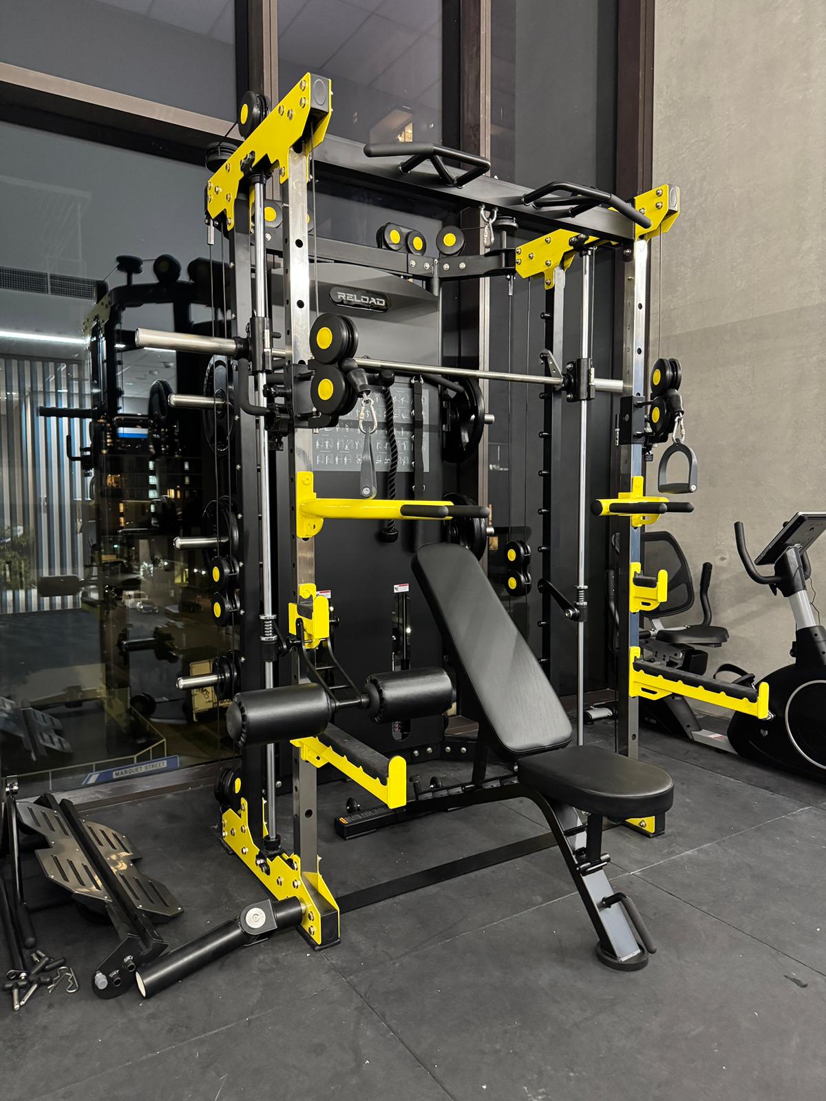 Reload TS1 Smith Machine | All In One Multi Functional Machine + Leg Press setup in gym Sydney
