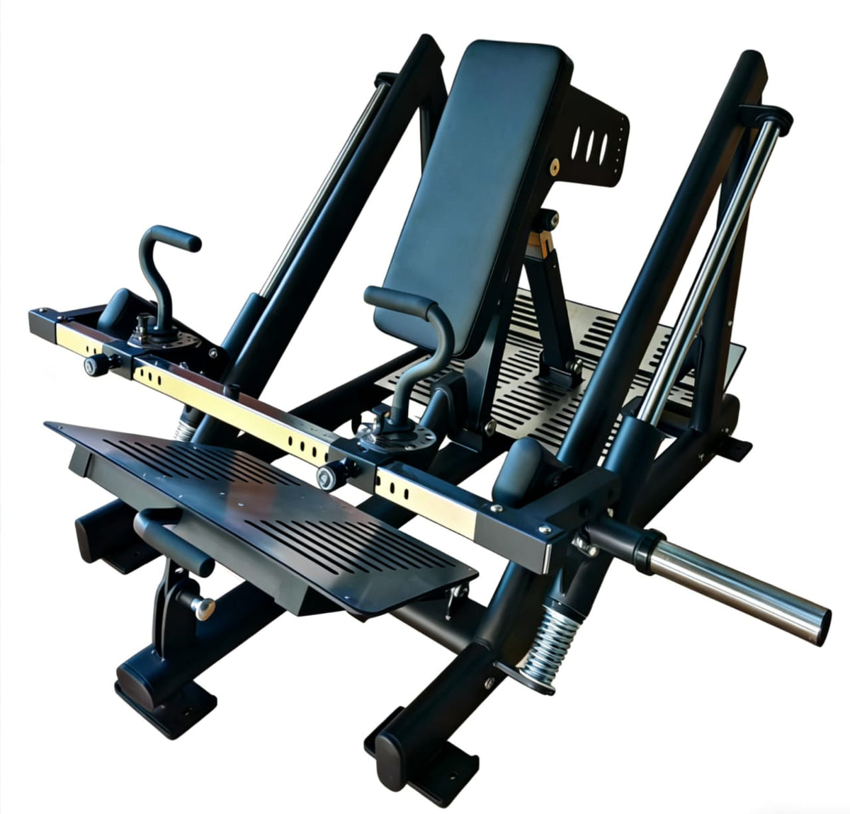 Dual Chest Pull Row Machine – full assembly, plate loaded gym equipment