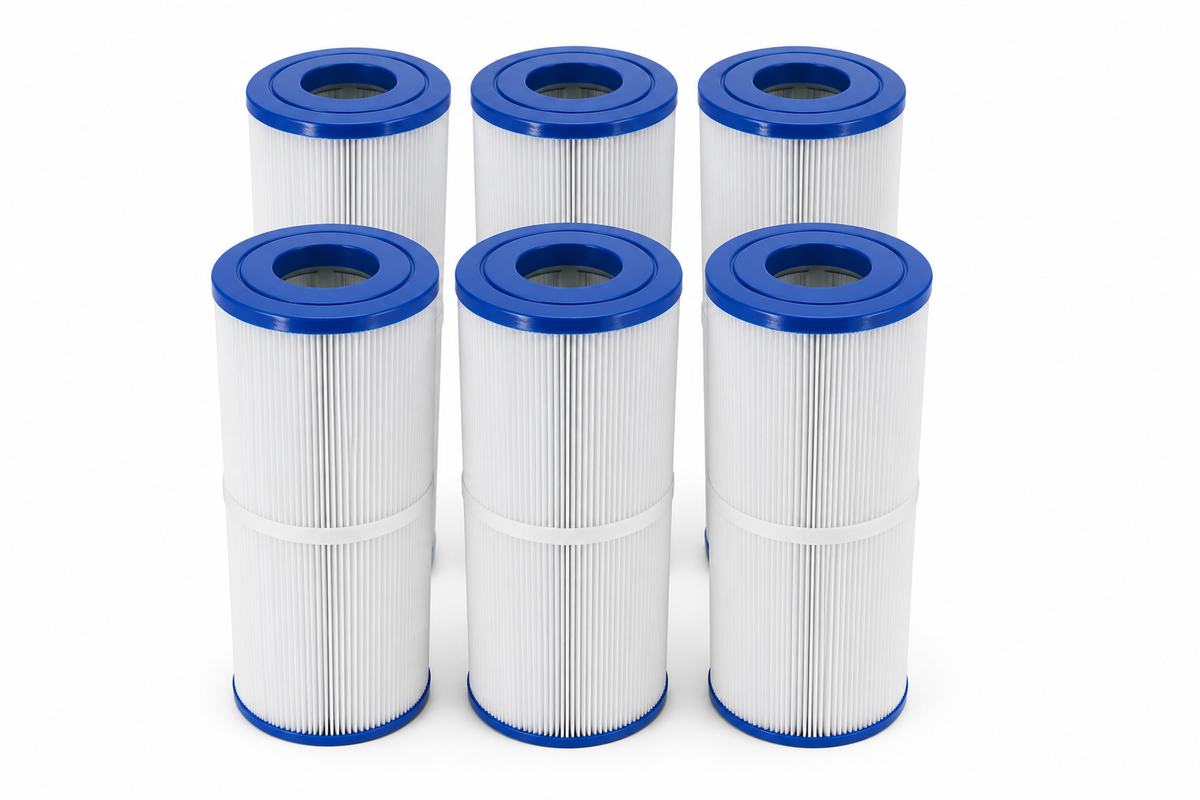 PLFPRB25-IN ice bath filter cartridge 6 pack arranged in two rows
