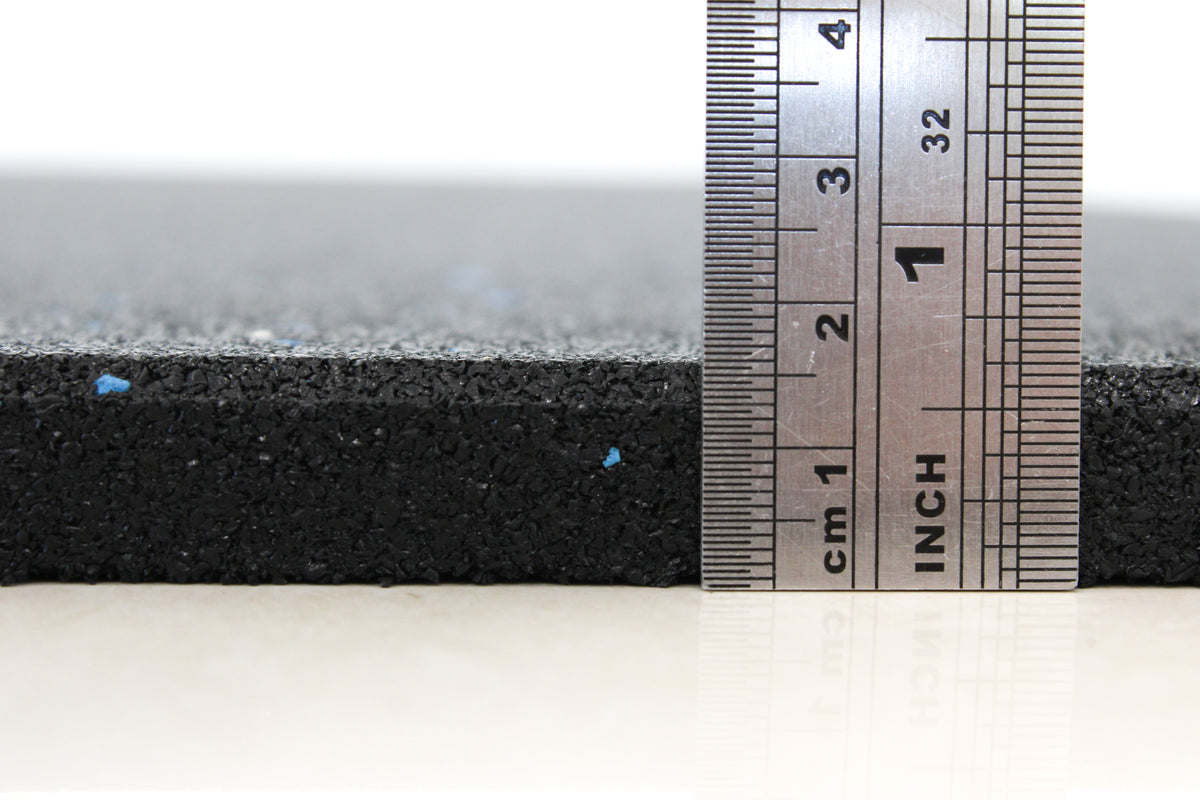 Premium Blue Fleck Rubber Gym Flooring 1.5cm thickness