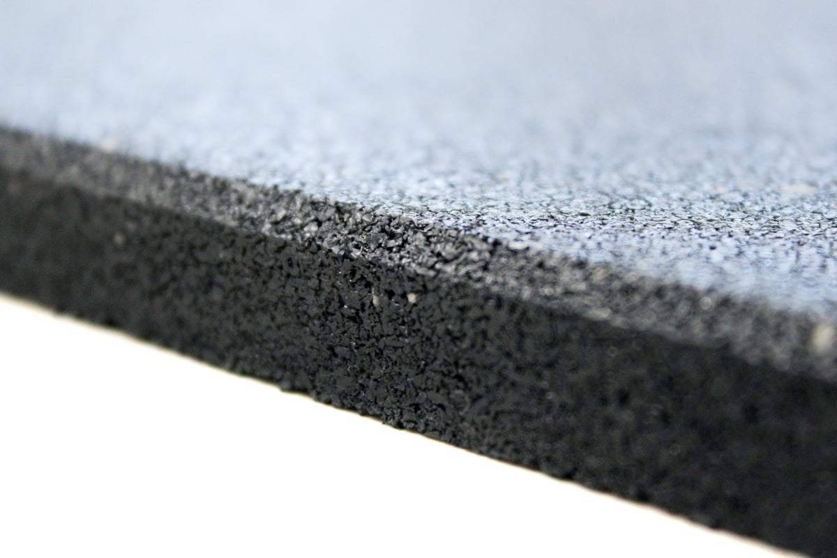 Premium EPDM Rubber Gym Flooring | Grey 15mm thickness close up view