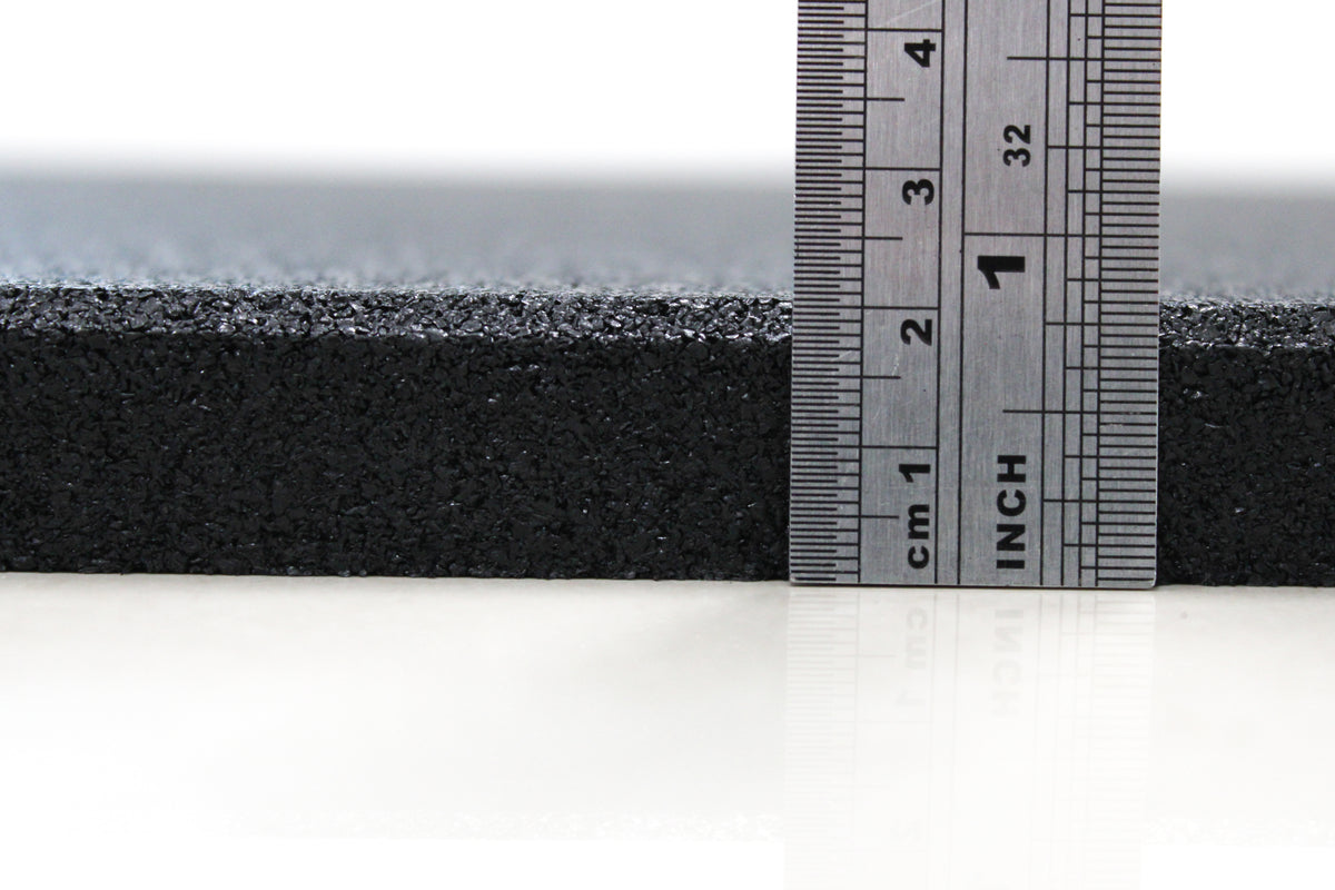 Premium EPDM Rubber Gym Flooring | Black 2cm thickness