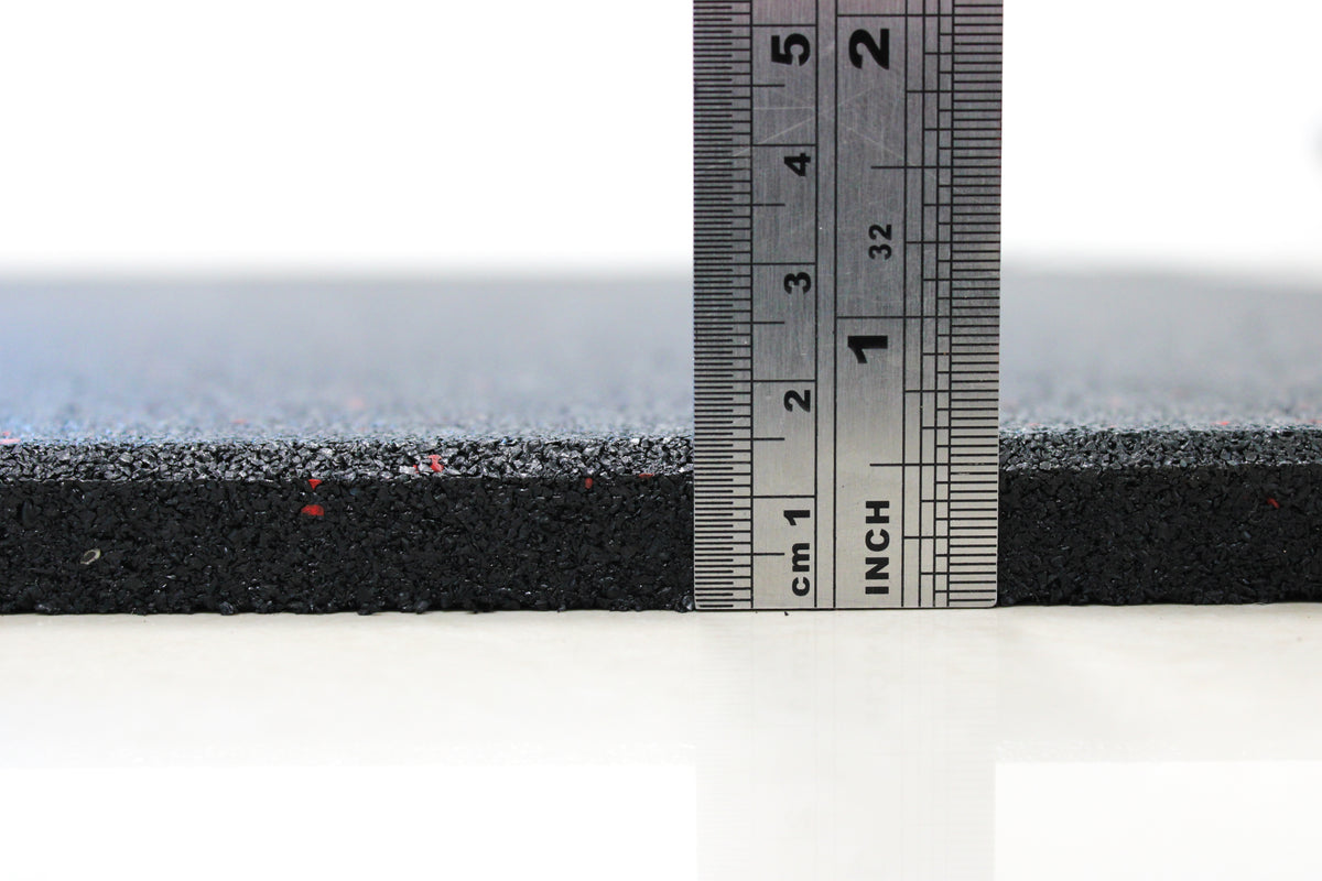 Premium Rubber Gym Flooring | Red Fleck 1.5cm thickness