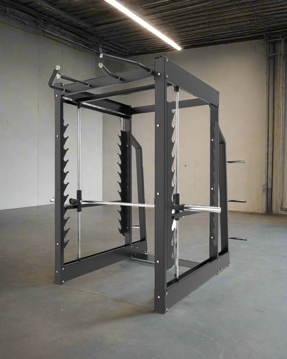 Plate Loaded 3D Smith Machine [Synergy Series] In warehouse setting
