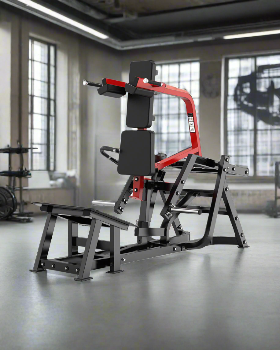 Plate Loaded V Squat Machine [Raptor Series] In a gym